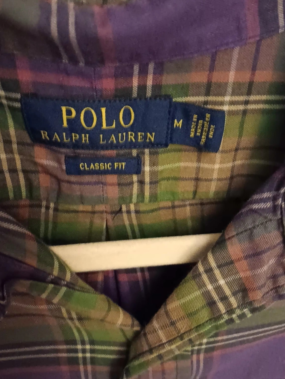 Polo by Ralph Lauren Classic-Fit Purple & Green Plaid Button-Down Shirt